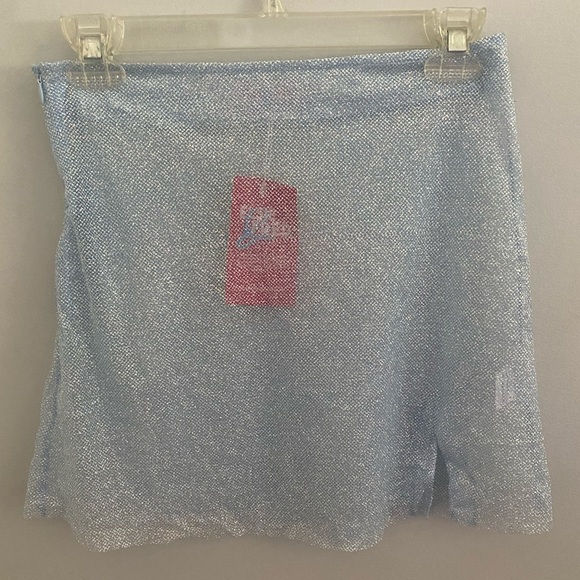 Elsie & Fred blue iridescent mesh miniskirt. Size 8. New with tags. - Picture 1 of 8
